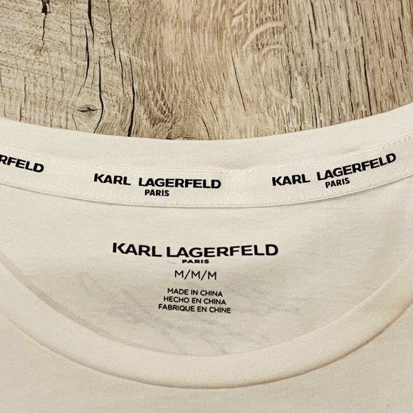 Karl Lagerfeld Paris Short Sleeve Tee - Picture 4 of 7